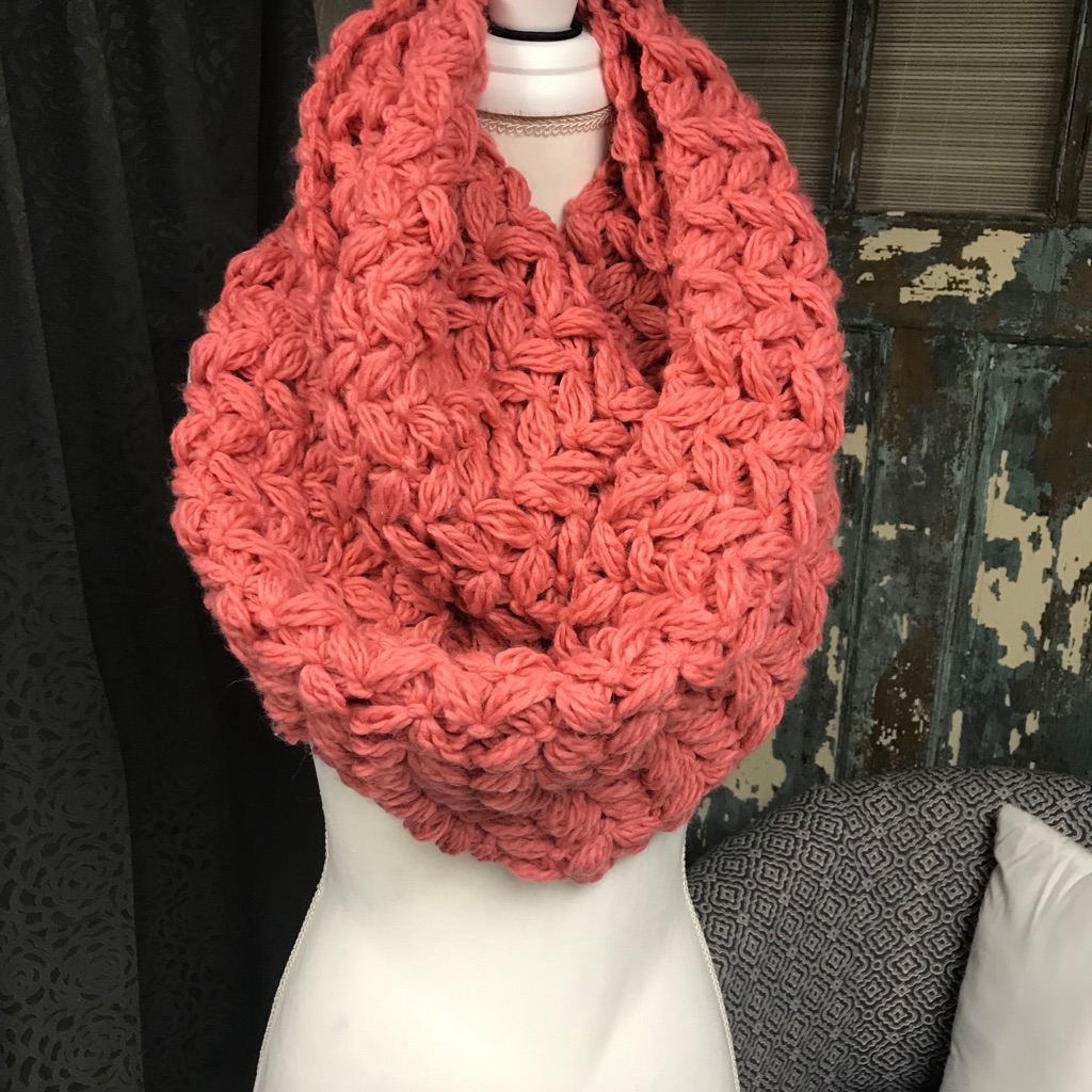 Infinity Loop Knitted Scarf